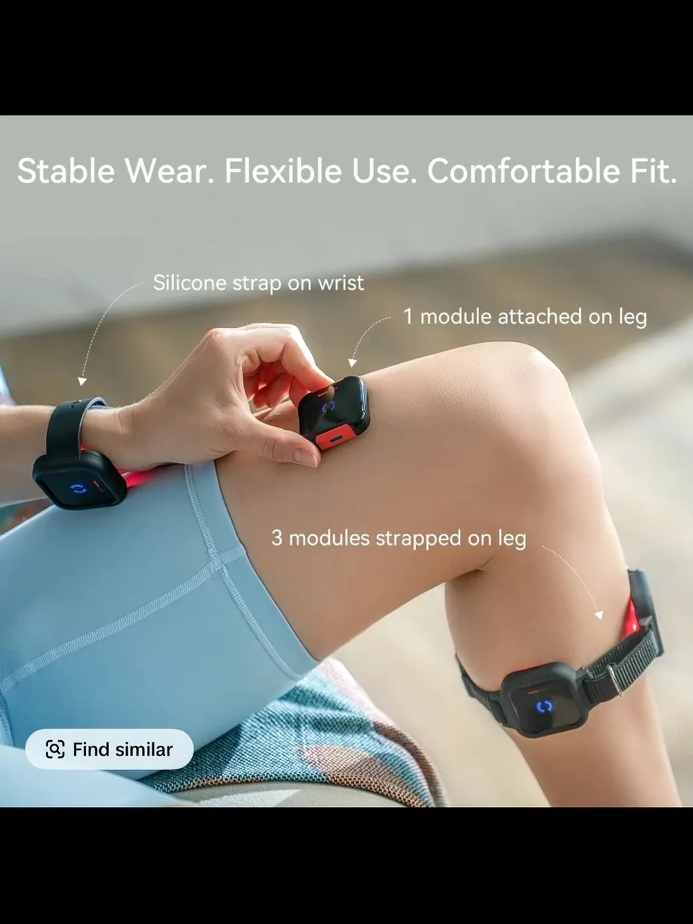 W1 Regen Ultra Red Light Therapy Wearable - Black